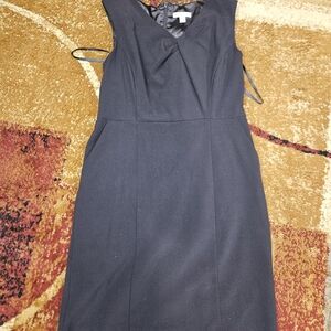 Women's NY&Company Pocketed Black Fully Lined Work Sheeth Dress Size 10
